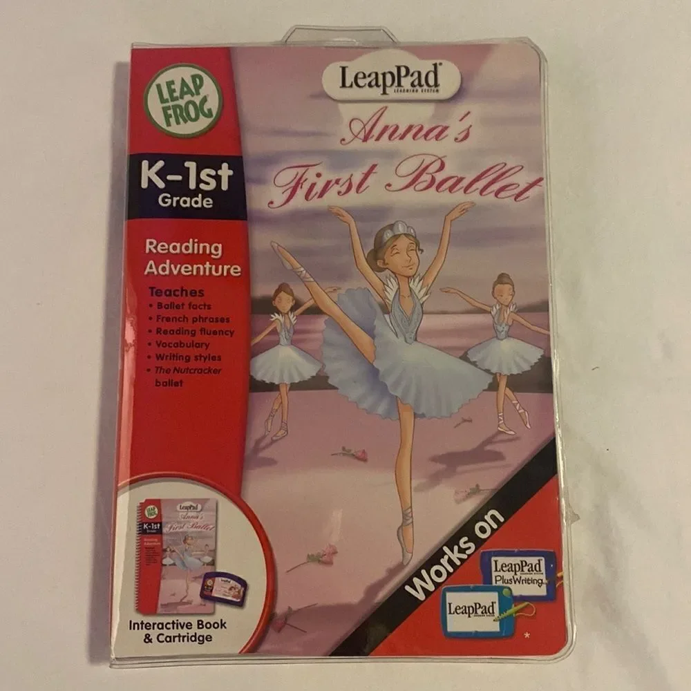 LeapFrog LeapPad Anna’s First Ballet Interactive Book Set K-1st Graders NWT
